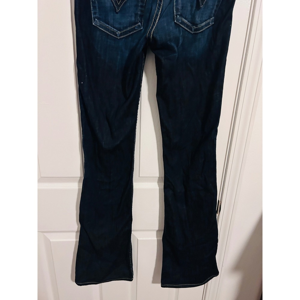 Hudson Bootcut Jeans Womens 28 Dark Wash Excellent Flap Pocket Stretch - Picture 6 of 8
